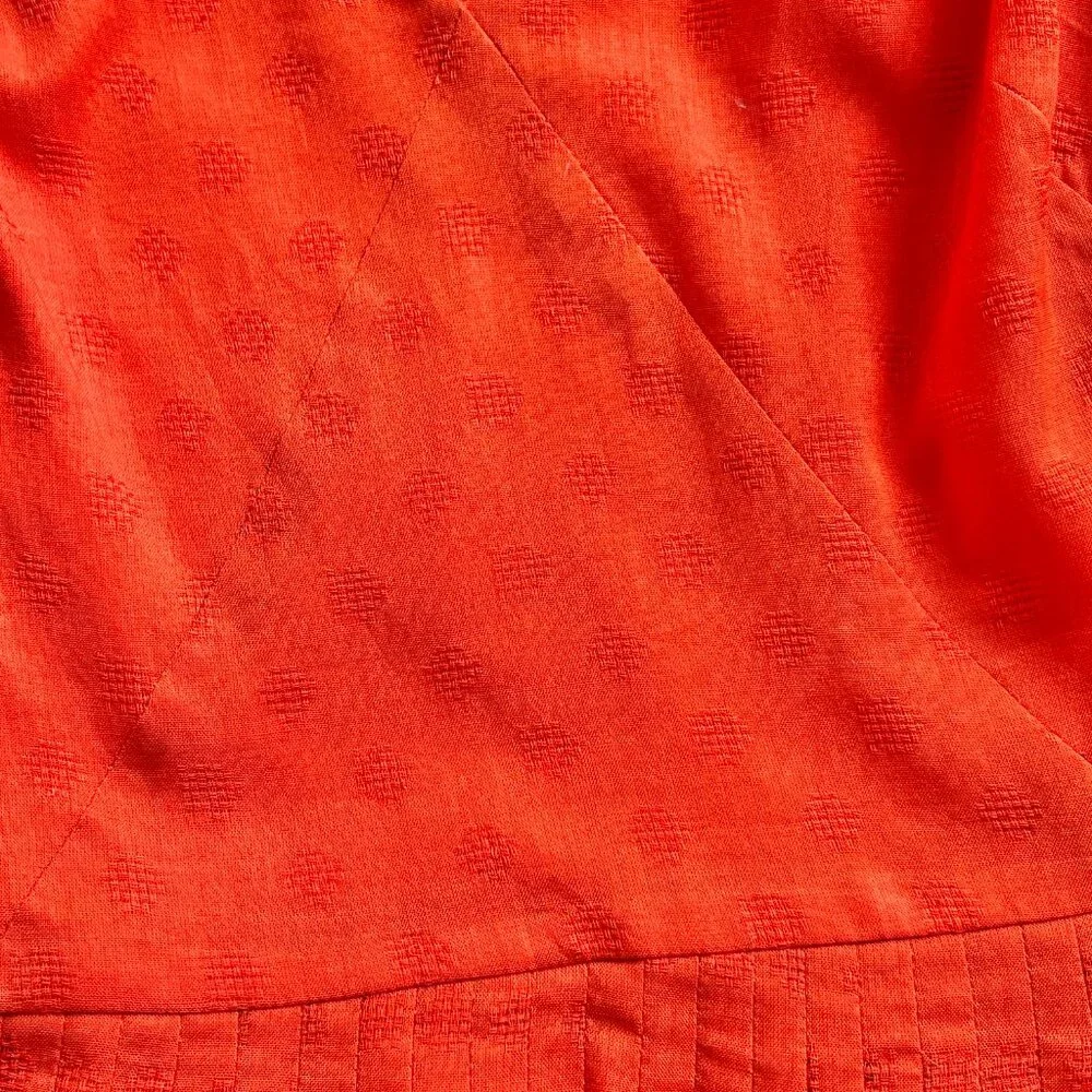 J. Crew Cecilia Midi Eyelet Dress with POCKETS in Red Poppy (size 2) - Picture 12 of 12